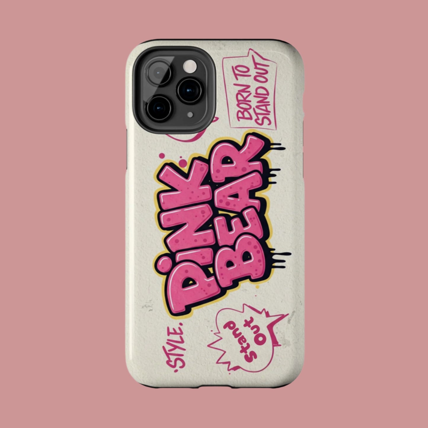 PinkBear Tough Phone Case