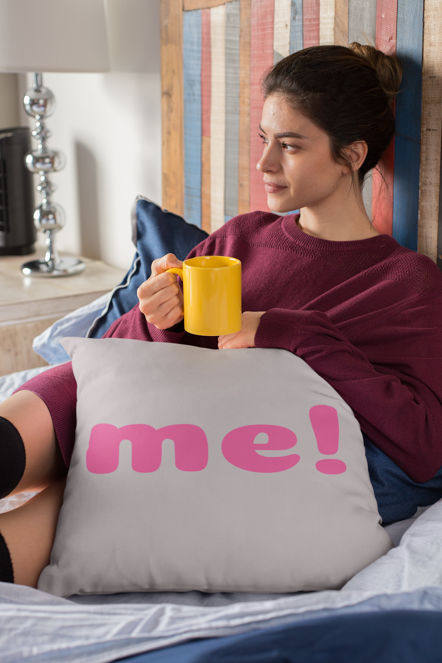 Pillow - Cute me! Pinkbear Style Square Pillow