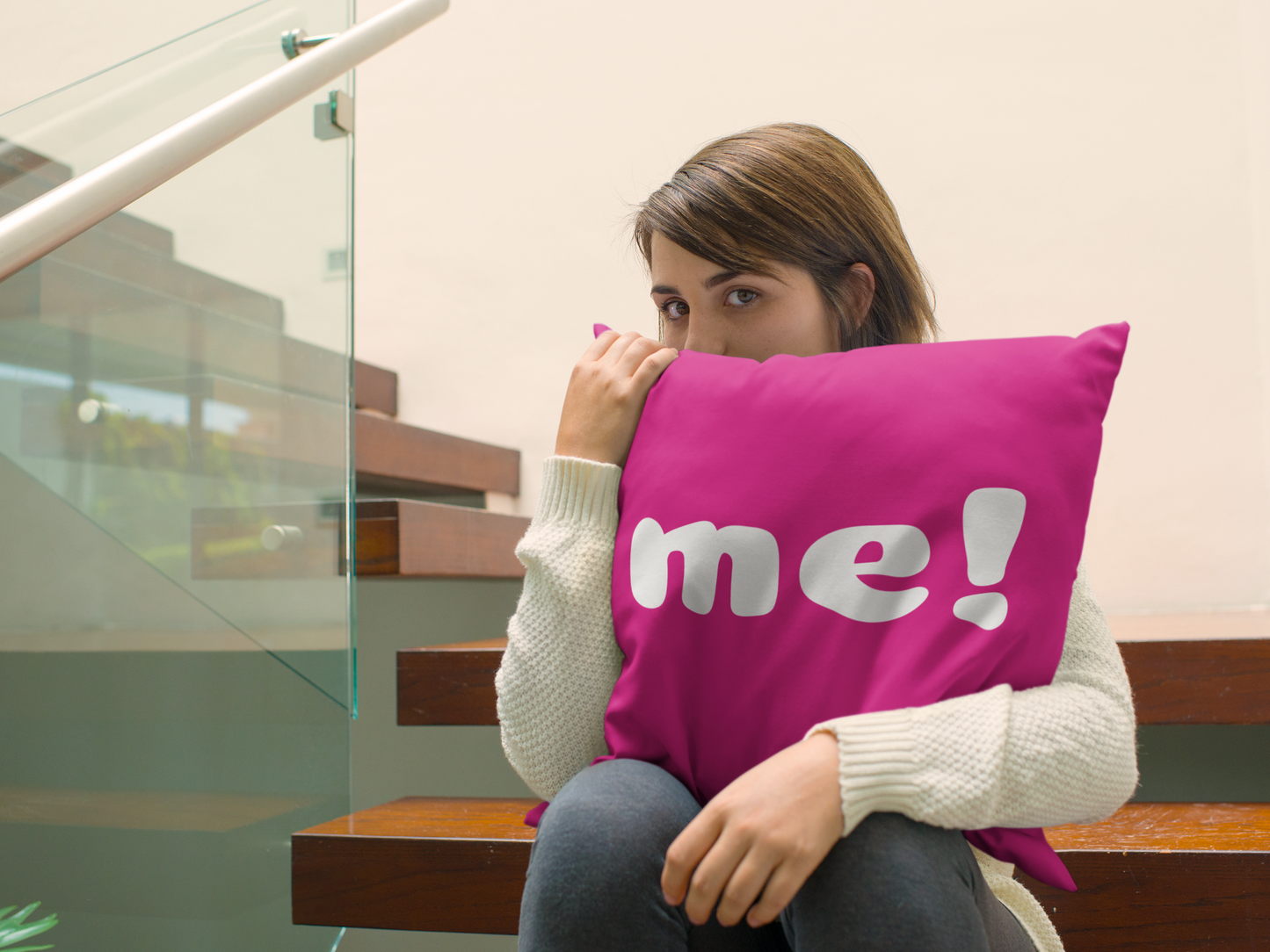 Pillow - Cute me! PinkBear Style Square Pillow