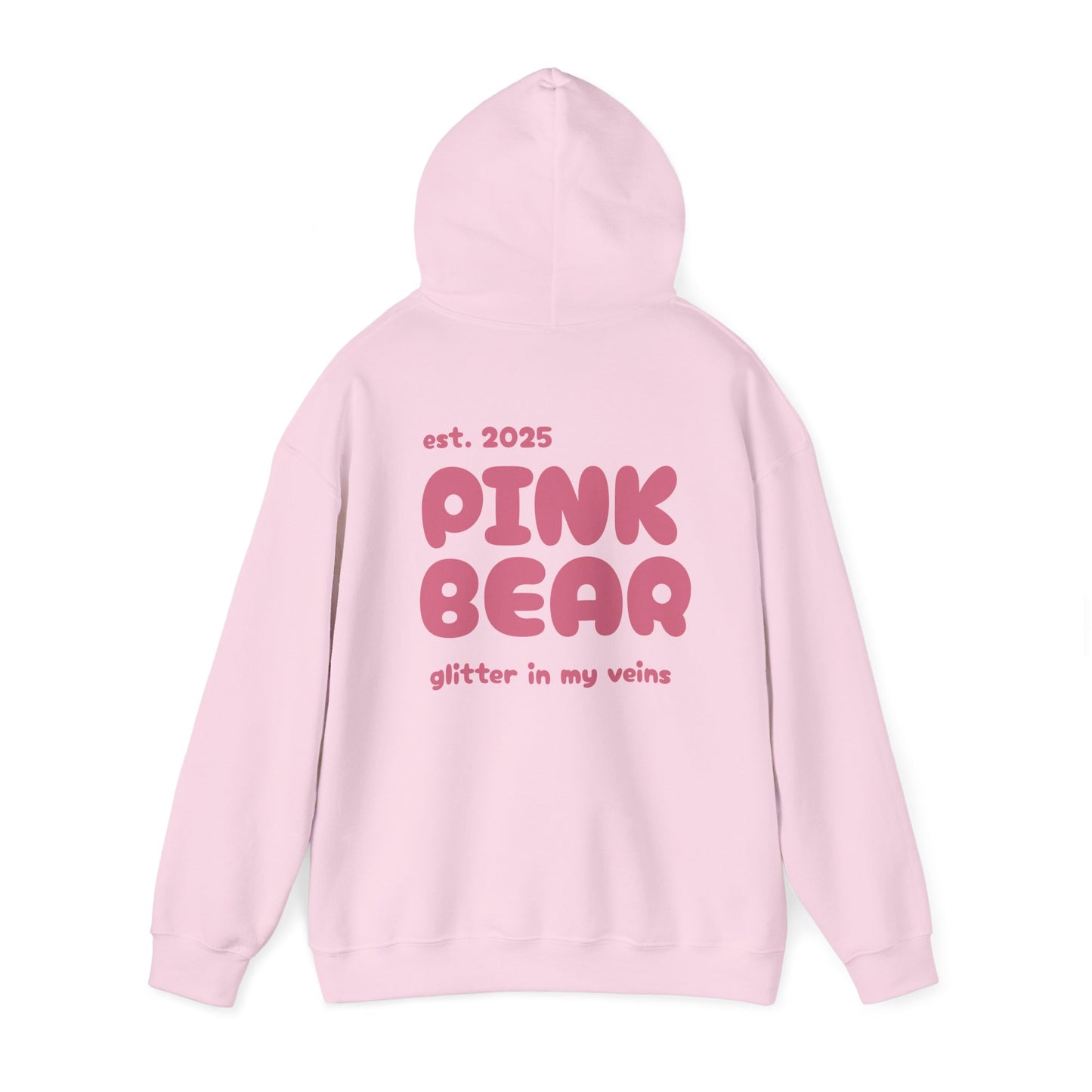 Pink Bear Glitter Unisex Hoodie - Cozy & Trendy Sweatshirt for Everyday Comfort