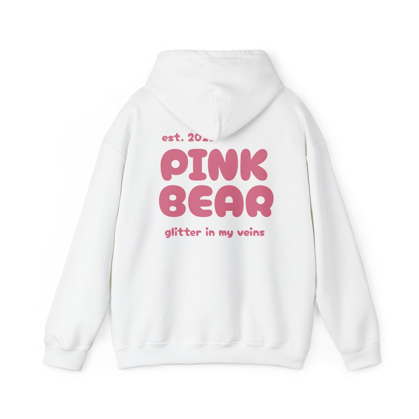 Pink Bear Glitter Unisex Hoodie - Cozy & Trendy Sweatshirt for Everyday Comfort