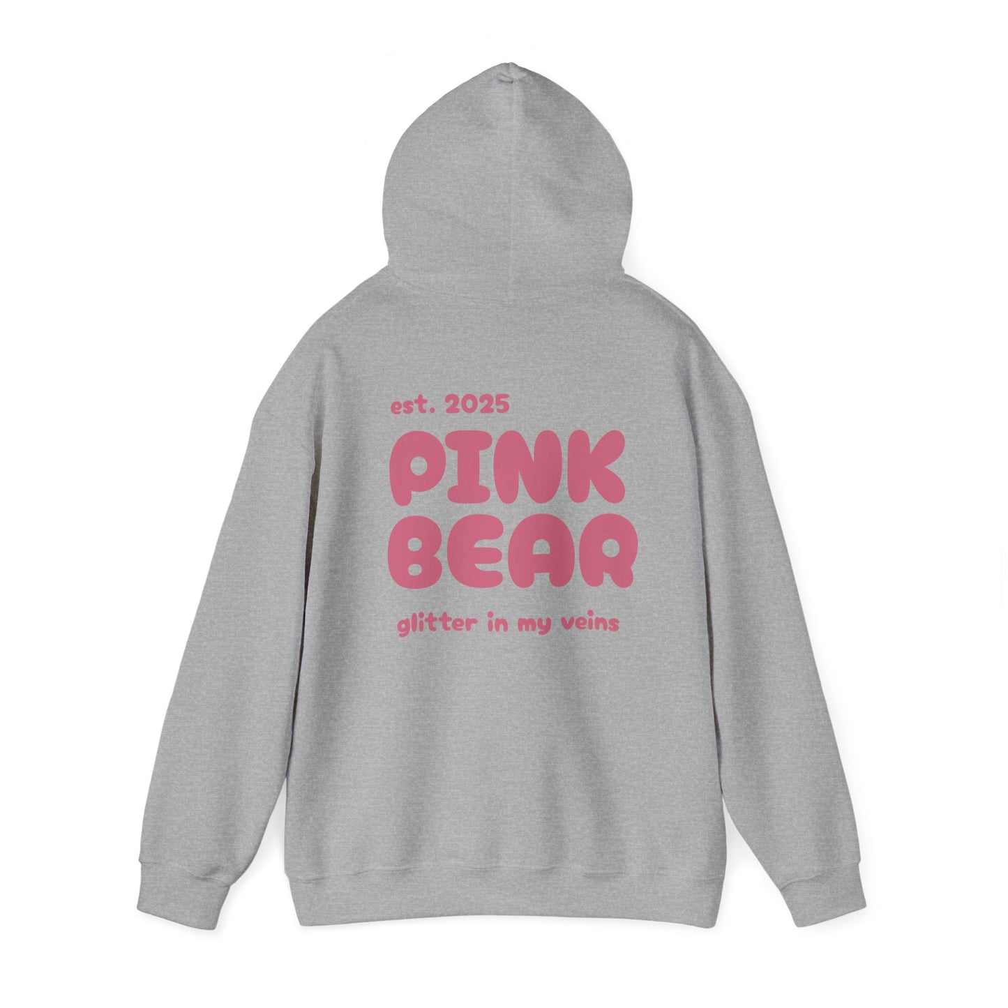 Pink Bear Glitter Unisex Hoodie - Cozy & Trendy Sweatshirt for Everyday Comfort