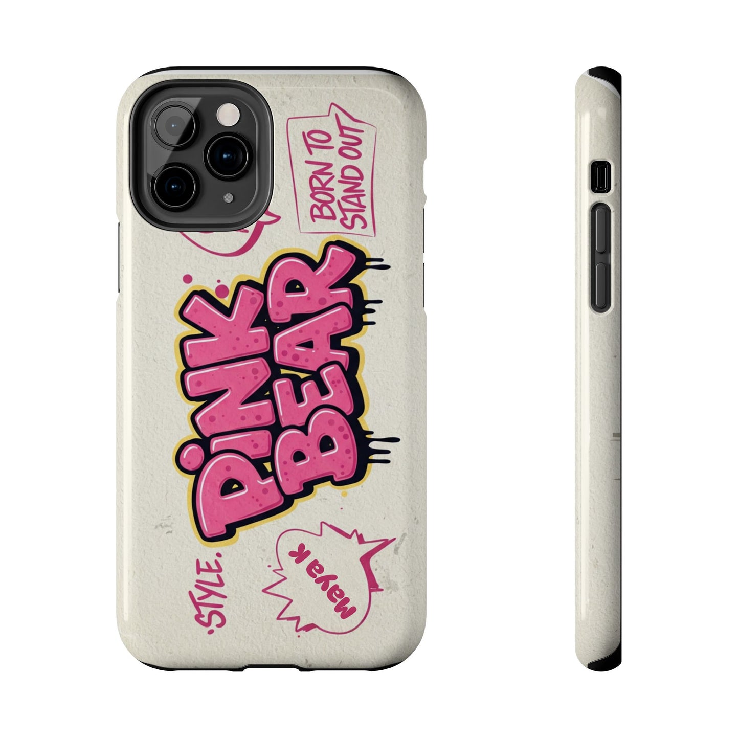 Stylish  Pink Bear Design Stand Out!