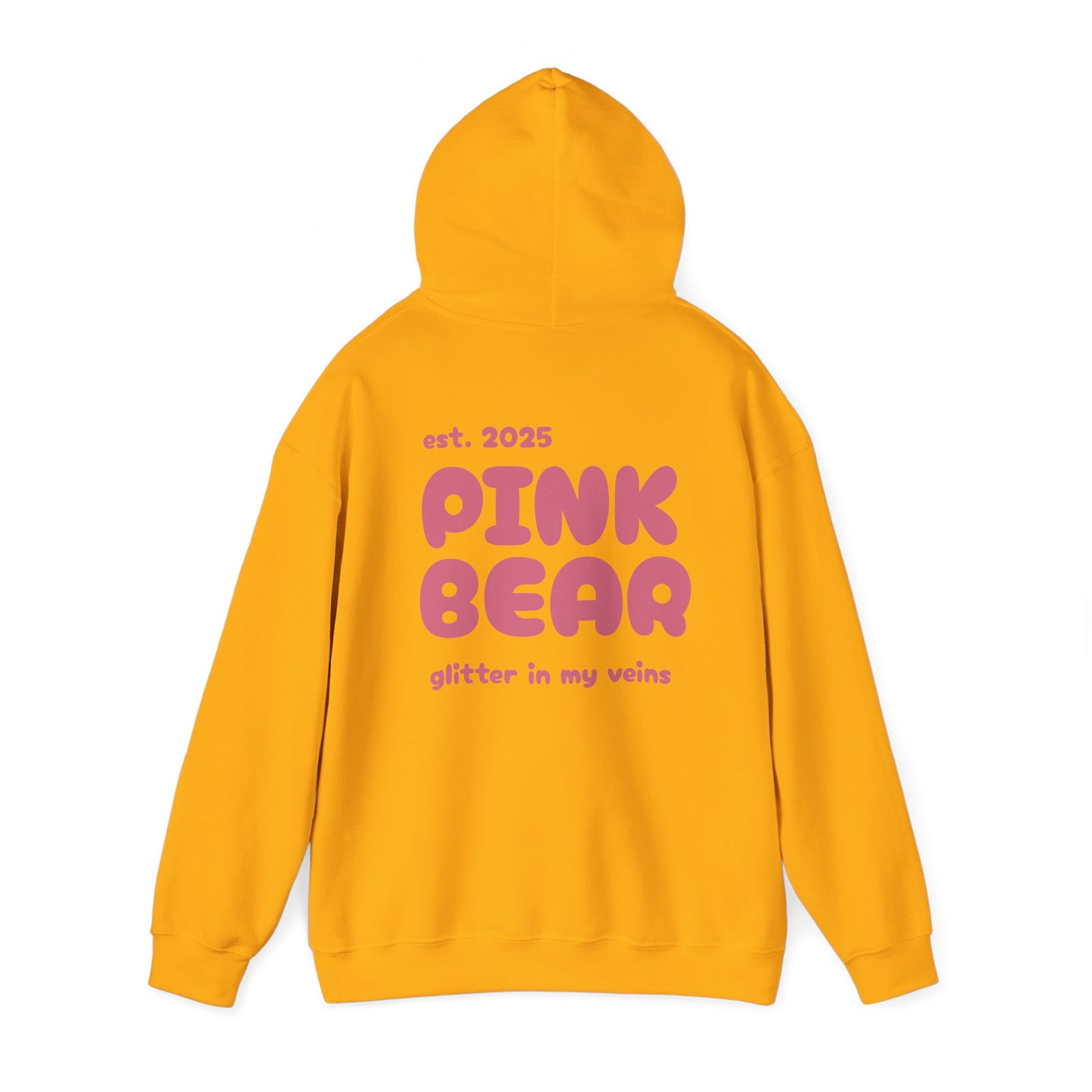 Pink Bear Glitter Unisex Hoodie - Cozy & Trendy Sweatshirt for Everyday Comfort