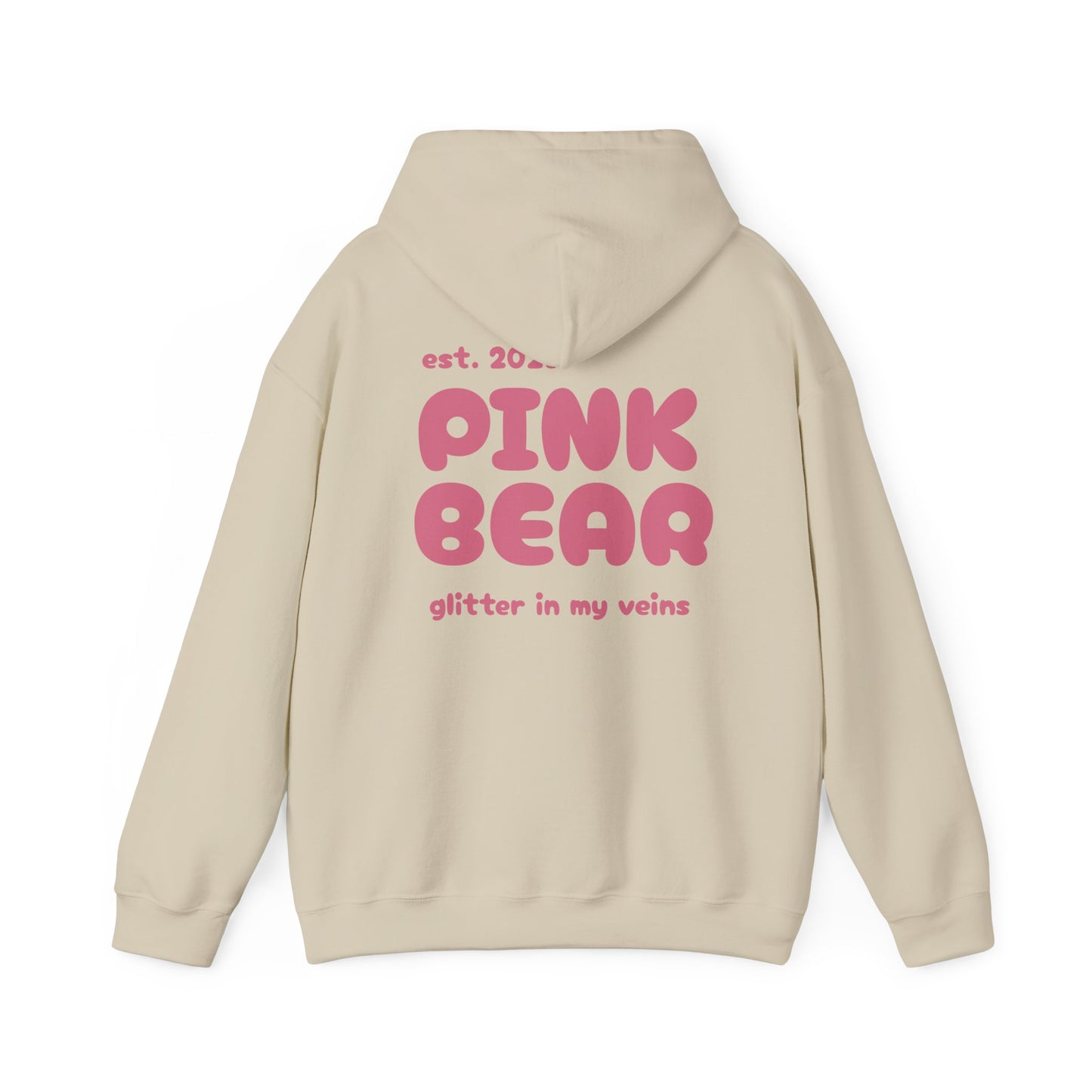 Pink Bear Glitter Unisex Hoodie - Cozy & Trendy Sweatshirt for Everyday Comfort